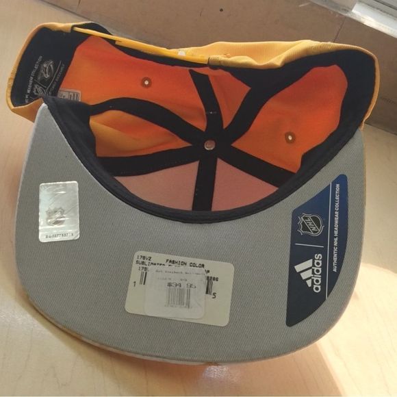 NWT Nashville Predators Adidas Yellow SnapBack - Picture 3 of 6